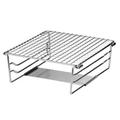 CAMPINGMOON Grill Rack Folding Grill Support Holder Heating Bracket with Supporting Plate