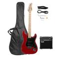 Glarry 40 Beginner 6 Stings Electric Guitar with 20W Amp Red