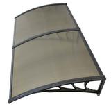 ZENY Doorway Awning Window Canopy Cover Rainy Snowy Protection 40 x 80 Brown