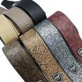 Promotion Clearance Guitar Parts Widen Electric Guitar Strap Crocodile Snake Skin Embossed PU leather Acoustic Guitar Belt Bass Strap