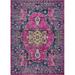 Ladole Rugs Timeless Collection Beverly Pink Purple Traditional Indoor Outdoor Polypropylene Runner 3x5 (2 7 x 4 11 80cm x 150cm)