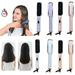 Happy date Ionic Straightening Brush for Silky Frizz-Free Hair Anti-Scald Fast Heat Up Auto-Off Function Hot Comb for Styling at Home