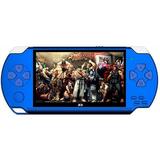 SARZI High Definition Handheld Game Machine X6 8GB with 4.3 inch screen Built-in over 10000 free games-Blue