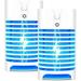 2 PK LIGHTSMAX Indoor Insect Killer Plug-in Bug Zapper Electric Mosquito Killer Lamp with Light Sensor - Perfect for Indoor Pest Control (white)