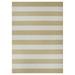 Couristan Afuera Yacht Club 5 3 x 7 6 Butterscotch and Ivory Stripe Outdoor Rectangle Rug