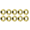 LisFaxbo 10 Packs Brass Anchor Collar Flange For Swimming Pool Cover Deck Anchors