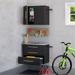 Prepac HangUps 2 Piece 30 Wooden Garage Storage Cabinet Set A in Black