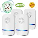 Ultrasonic Pest Repeller 4 Pack 2021 Upgraded Electronic Pest Repellent Plug in Indoor Pest Control for Insects Mosquito Mouse Cockroaches Rats Bug Spider Ant Human and Pet Safe
