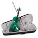 Lowestbest 4/4 Acoustic Violin for Kids Boys Girls Solid Wood Violin Acoustic Starter Kit for Beginners Students Child Green