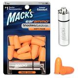 Mack s Ear Ammo Soft Foam Shooting Ear Plugs 7 Pair with Travel Case - Shooting Ear Protection for Hunting Tactical Target Skeet and Trap Shooting