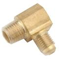 Anderson Metals 714049-0406 Brass Flare Elbow Lead Free 1/4 x 3/8 In. MIP - Quantity 1