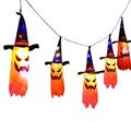 Feltree LED Witch Hat Halloween Ghost String Lights DIY Pendant Horror Lamp Clearance