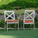 Westlake Mahogany Wood Outdoor Dining Chair with Brick Cushion