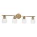 Capital Lighting - Dena - 4 Light Bath Vanity In Transitional Style-9.5 Inches