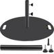 VEVOR Umbrella Base 27 Round Heavy Duty Umbrella Base 39lbs Umbrella s Holder Stand Cast Iron Umbrella Base for 1.5-2 Umbrella Pole Market Umbrella Base with 14 Height Pipe for Yard/Garden/Deck