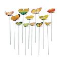 Follure Home Decor 12Pcs Butterfly Stakes Outdoor Yard Planter Flower Pot Bed Garden Decor Yard Art