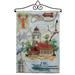 Seaside Lighthouse Garden Flag Set Nautical 13 X18.5 Double-Sided Yard Banner