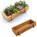 Sunjoy Tech Wood Planter Box - Modern House Windowsill Herb Planter for Indoor Decor Decorative Succulent Planter Box Wood Planter Box Rectangle