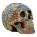 Gothic Day Of The Dead Flora And Fauna Flower Skull Figurine Sculpture Dias De Los Muertos Skeleton