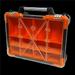 12 Bin Portable Plastic Organizer Orange