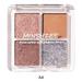 4 Colors Matte Pearlescent Glitter Waterproof Eyeshadow Pigment Eyeshadow Palette Makeup Cosmetics Eyeshadow