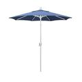 California Umbrella 7.5 Patio Umbrella in Olefin Frost Blue/Matted White