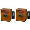 Lifesmart 1500W Electric Infrared Quartz Indoor Space Heater (2 Pack)
