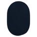 Colonial Mills 5 x 7 Navy Blue Oval Handmade Braided Area Rug