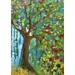 Toland Home Garden Weeping Willow Colorful Tree Flag Double Sided 28x40 Inch