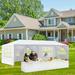 Zimtown 10 x 30 Party Tent Wedding Canopy Gazebo Pavilion w/8 Side Walls