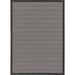 Unique Loom Checkered Indoor/Outdoor Border Rug Gray/Black 5 3 x 8 Rectangle Border Contemporary Perfect For Patio Deck Garage Entryway