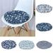 SPRING PARK Round Cotton Linen Seat Cushion Cozy Portable Chair Pads Office Chair Cushions Indoor Outdoor