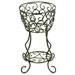 Rustic Arrow 11171 Wrought Iron Shell Design Planter