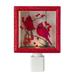 Roman 6 Red and Brown Glitter Cardinal Christmas Night Light