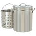 Bayou Classic Steam Boil Stainless Steel Stockpot with Basket