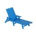 Costaelm Paradise Adirondack Outdoor Chaise Lounge with Arm Pacific Blue