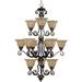 Maxim Lighting - 12 Light Chandelier - Symphony-12 Light 3-Tier Chandelier in