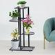 Miumaeov 4-Tier Garden Planter Holder Iron Plant Stand Flower Pot Shelf Rack