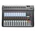 Oukaning 12 Channels Live Studio Audio Mixer Ct-120s-USB Power Mixing Console Xlr Line Inputs and 48V Phantom Power