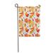 KDAGR Orange Autumn Watercolor Leaves Red Fall Pattern Hello Holiday Garden Flag Decorative Flag House Banner 12x18 inch