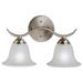 2 Light Bath Strip With Transitional Inspirations 8.75 Inches Tall By 14.25 Inches Wide-Brushed Nickel Finish Kichler Lighting 6322Ni