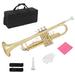 SalonMore Student Brass Bb Trumpet w/Case and Accessories Gold
