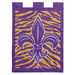 Magnolia Gardens M011263 13 x 18 in. Fleur-De-Lis Tiger Applique Garden Flag