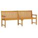 vidaXL Outdoor Patio Bench Garden Park Bench with Armrests Solid Wood Acacia