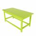 Costaelm Paradise Adirondack Outdoor Coffee Table for Patio Lime Green