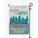 Printtoo White Welcome To Our Campsite Outdoor Personalized Camping Flags For Campers Double SidedFlagCampsiteFlagOutdoor Garden Sign