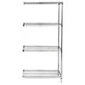 4-Shelf Chrome Wire Shelving Add-On Kit - 21 x 54 x 54 in.