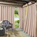 Sun Zero Sailor Indoor/Outdoor UV Protectant Room Darkening Grommet Curtain Panel 54 x108 Rose Quartz