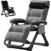 Slsy Zero Gravity Chair Lawn Chair Flolding Recliner Lounge Chair with Detachable Cushion Headrest and Cup Holder