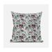 Roses Sprayed Stars Suede Blown and Closed Pillow by Amrita Sen in Light Blue Pink